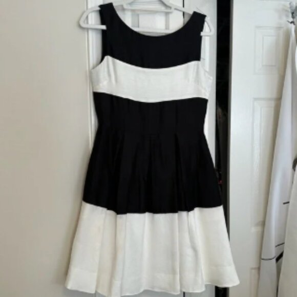 Black & White Striped Dress - Picture 1 of 8